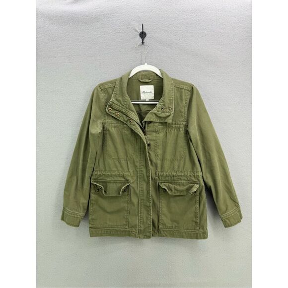 Madewell Womens Green Long Sleeve Military Dispatch Utility Jacket Size Small - Picture 1 of 9